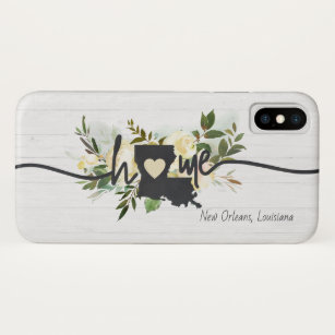 Louisiana State Personalised Your Home City Rustic Case-Mate iPhone Case
