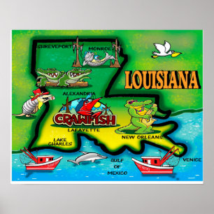 Louisiana State Poster
