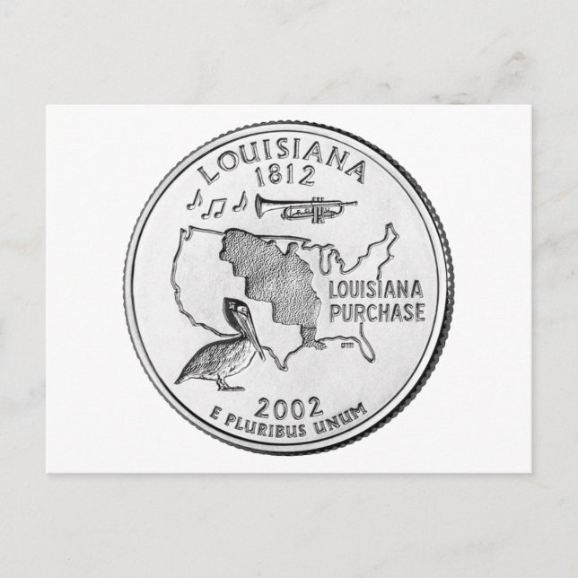Louisiana State Quarter Postcard (Front)