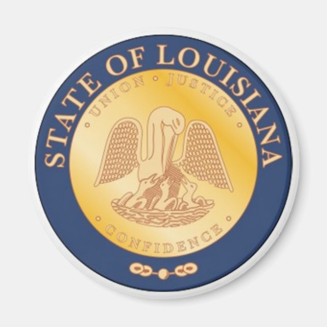 Louisiana State Seal Magnet (Front)