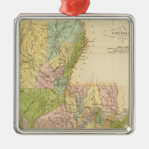 Louisiana US Metal Tree Decoration