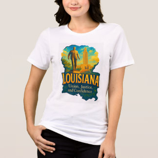 Louisiana vibrant artistic T-shirt design! Tri-Blend Shirt