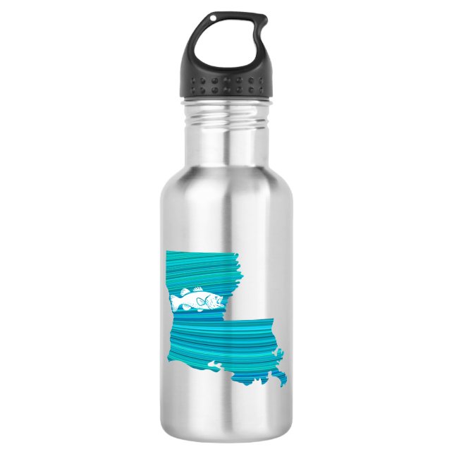 Louisiana Wave Fishing 532 Ml Water Bottle (Front)
