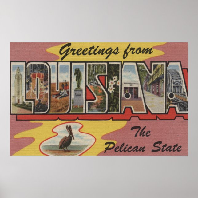 LouisianaLarge Letter ScenesLouisiana 3 Poster (Front)