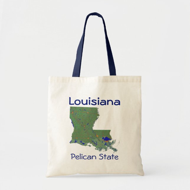 Louisianan Map Bag (Front)