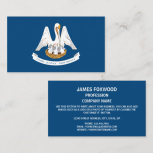 Louisianian Flag, Flag of Louisiana Business Card