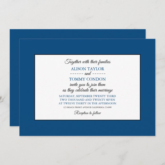 Louisianian Flag, Flag of Louisiana Wedding Invitation (Front/Back)