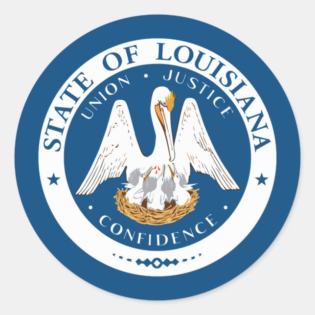 Louisianian Seal, Seal of Louisiana Sticker (Front)