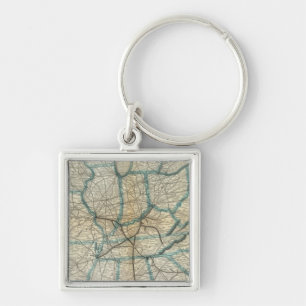 Louisville and Nashville Railroad 2 Key Ring