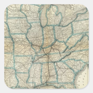 Louisville and Nashville Railroad 2 Square Sticker