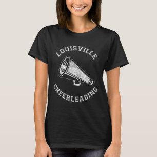 Louisville Cheer Distressed Retro 90's Cheerleader T-Shirt