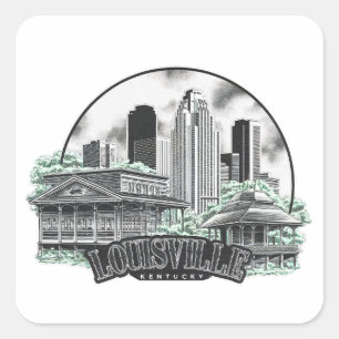 Louisville City Kentucky USA Square Sticker