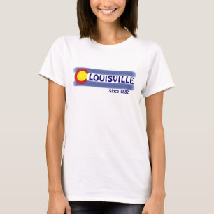 Louisville Colorado local flag ladies tee