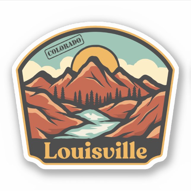 Louisville, Colorado Sticker (Front)