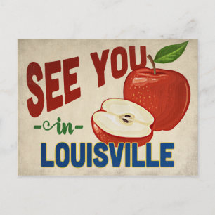 Louisville Kentucky Apple - Vintage Travel Postcard