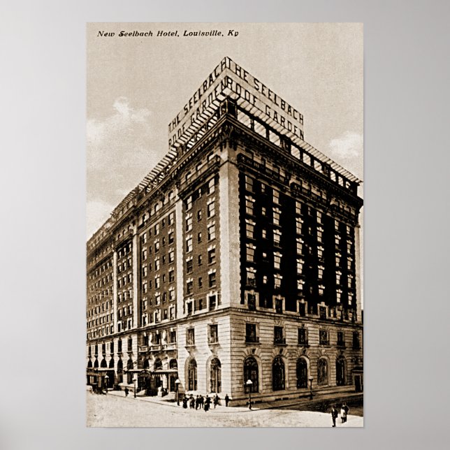 Louisville Kentucky Seelbach Hotel Poster (Front)