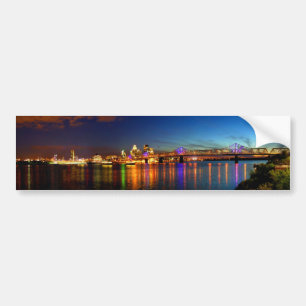 Louisville Kentucky Skyline Bumper Sticker