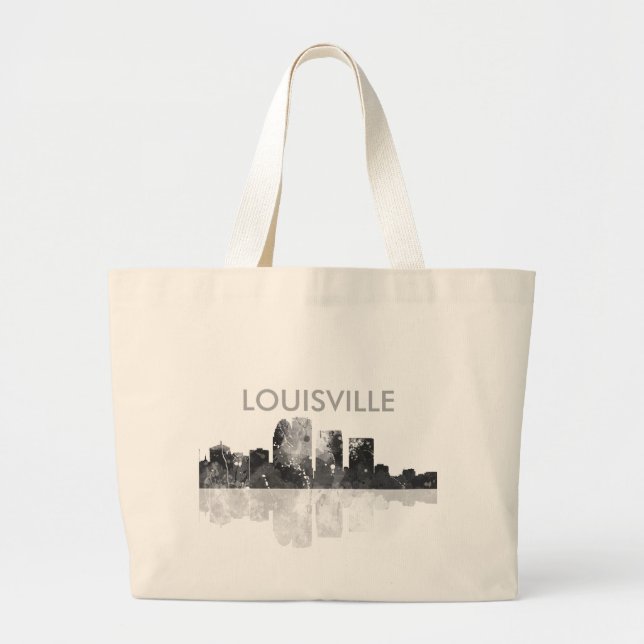 LOUISVILLE, KENTUCKY SKYLINE LARGE TOTE BAG (Front)