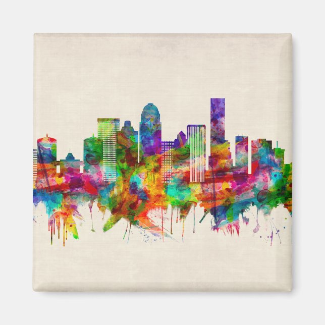 Louisville Kentucky Skyline Magnet (Front)