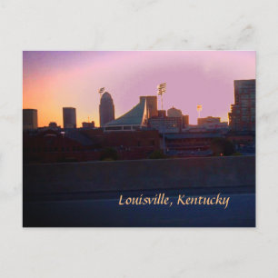 LOUISVILLE, KENTUCKY SKYLINE  POSTCARD