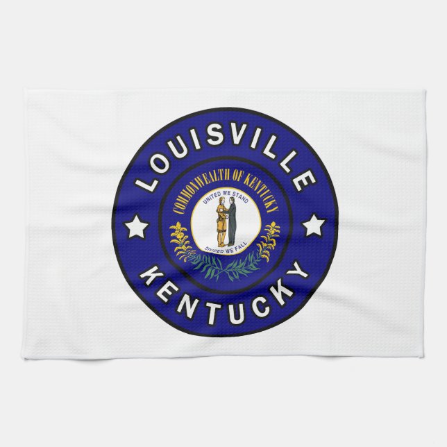 Louisville Kentucky Tea Towel (Horizontal)