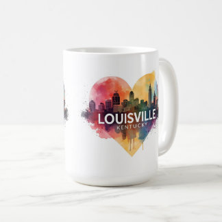 Louisville Kentucky USA Skyline Coffee Mug