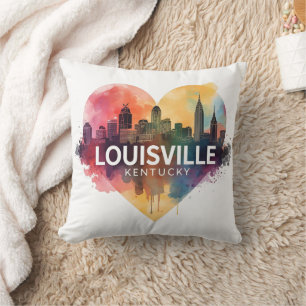 Louisville Kentucky USA Skyline Cushion