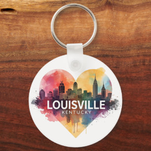 Louisville Kentucky USA Skyline Key Ring