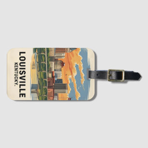 Louisville Kentucky USA Skyline Luggage Tag