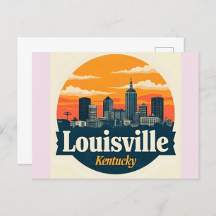Louisville Kentucky USA Skyline Postcard