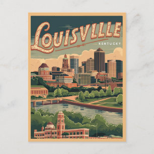 Louisville Kentucky Vintage, Travel Postcard