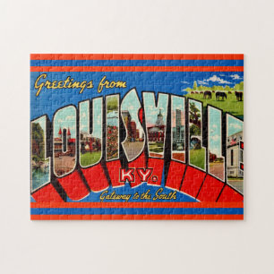 Louisville KY Greeting Postcard Jigsaw Puzzle