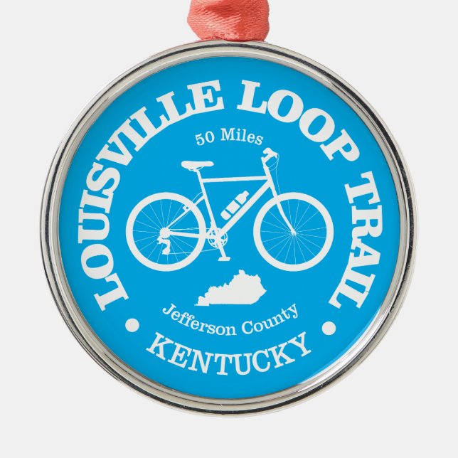 Louisville Loop (cycling) Metal Ornament (Front)