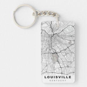 Louisville Map Key Ring