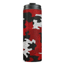 Louisville Red Black Bold Camo Printed