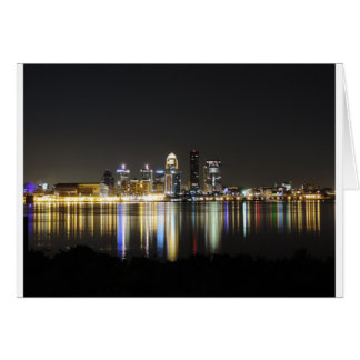 Louisville skyline at night