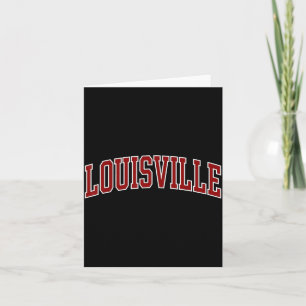 Louisville Vintage Design Men Women Kids Card