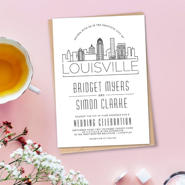 Louisville Wedding | Stylised Skyline Invitation (Creator Uploaded)