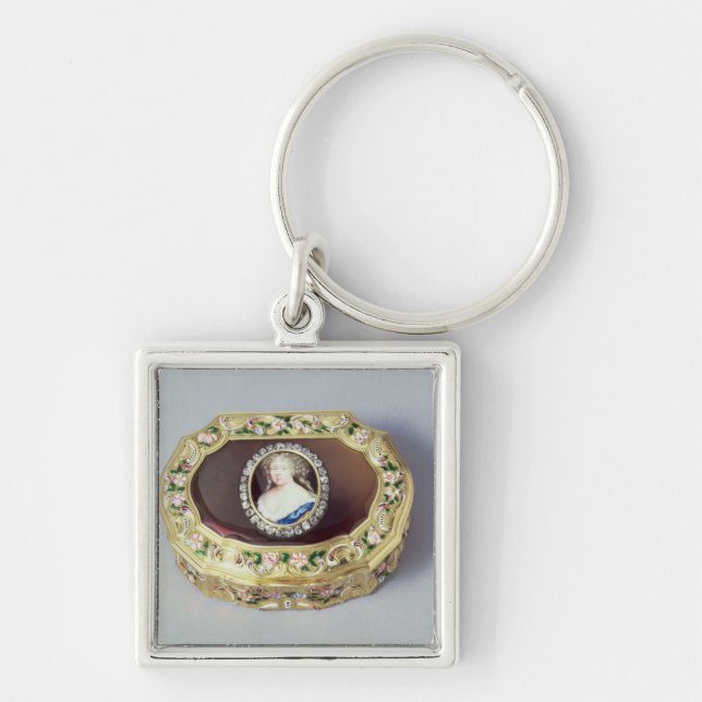 Louix XV oval snuff box Key Ring (Front)