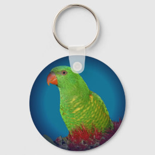 Loula On Blue Key Ring