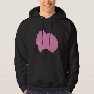 Loulou De Pomeranian Spitz Dog Silhouette Graphic Hoodie