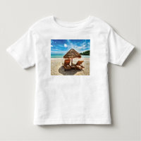Lounge chairs on beach throw pillow