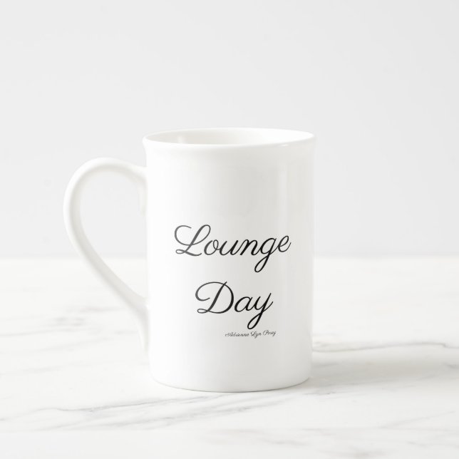 Lounge Day Bone China Mug (Left)