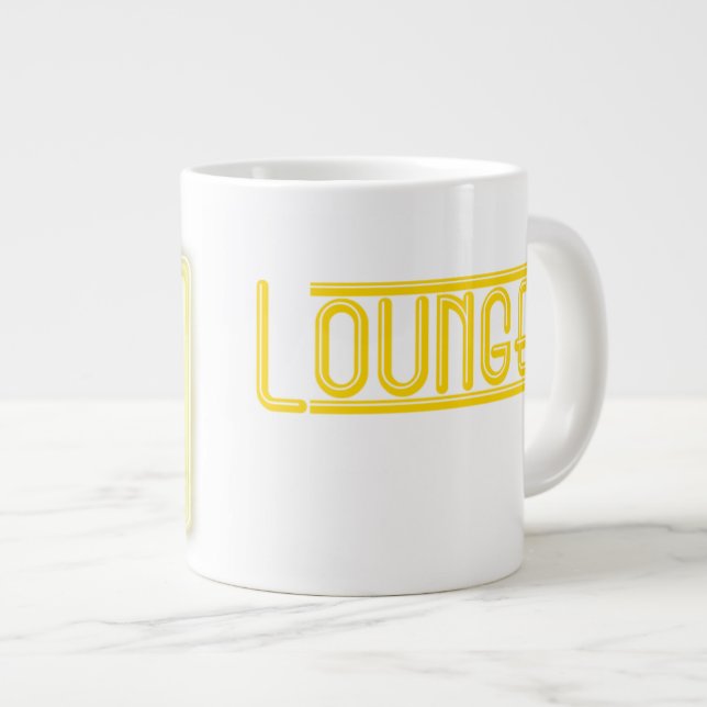 Lounger Jumbo Mug Neon Yellow (Front Right)