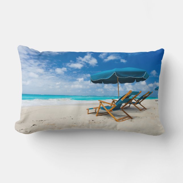 Lounges on the beach lumbar cushion (Front)