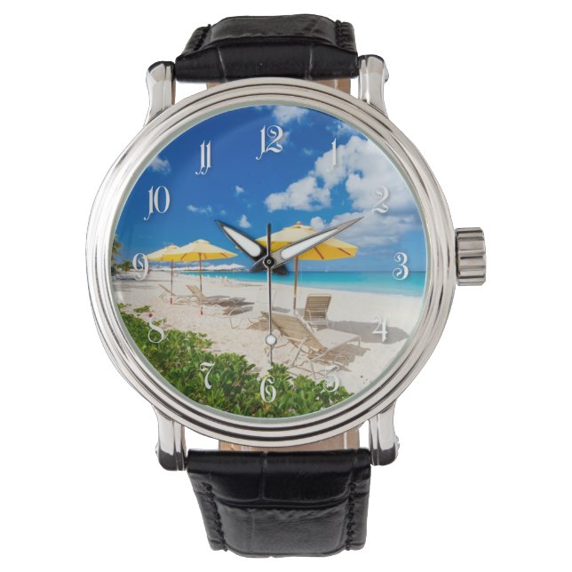 Lounges on the beach watch (Front)