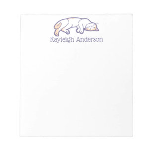 Lounging Cat Notepad
