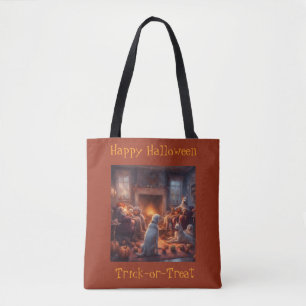 Lounging Dogs Halloween Trick or Treat Bag