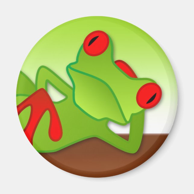 Lounging Frog Magnet (Front)