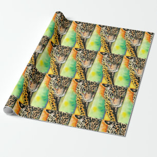 Lounging Leopard Wrapping Paper